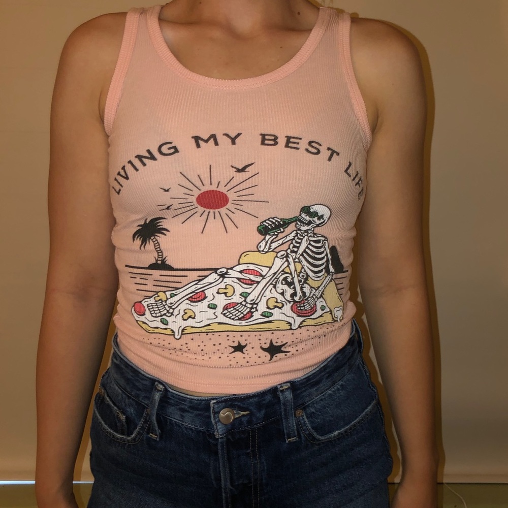Local Lab “living my best life” XS tank top
